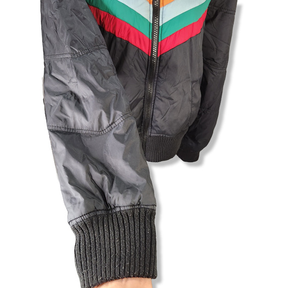 Jack by BB Dakota Multicolor Chevron Puffer Jacket - Picture 6 of 16